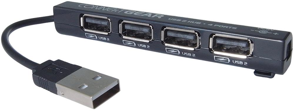 Connekt Gear 25-0054 Usb 2 Hub 4 Port Bus Powered