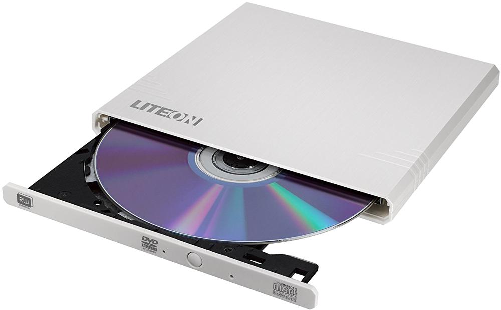 Liteon Ebau108-21 Dvd Writer, 8X Slim External, White