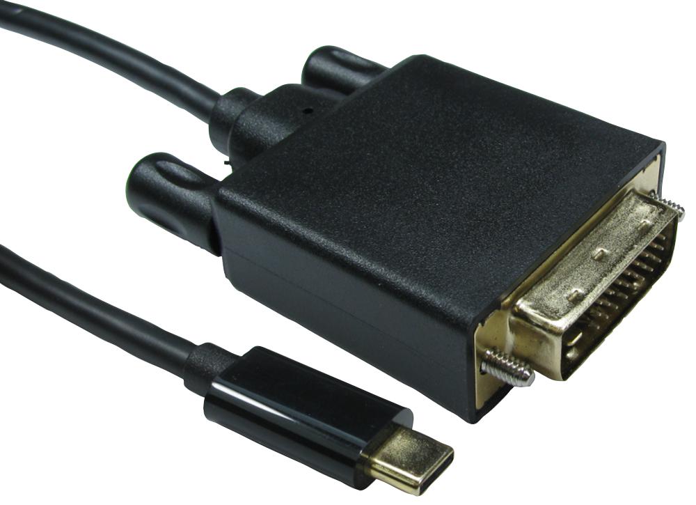 Pro Signal Usb3C-Dvi-5M Usb-C To Dvi Cable, 4K 30Hz, 5M