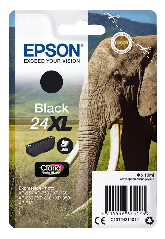 Epson C13T24314012 Ink Cart, T2431, Black Xl, Epson