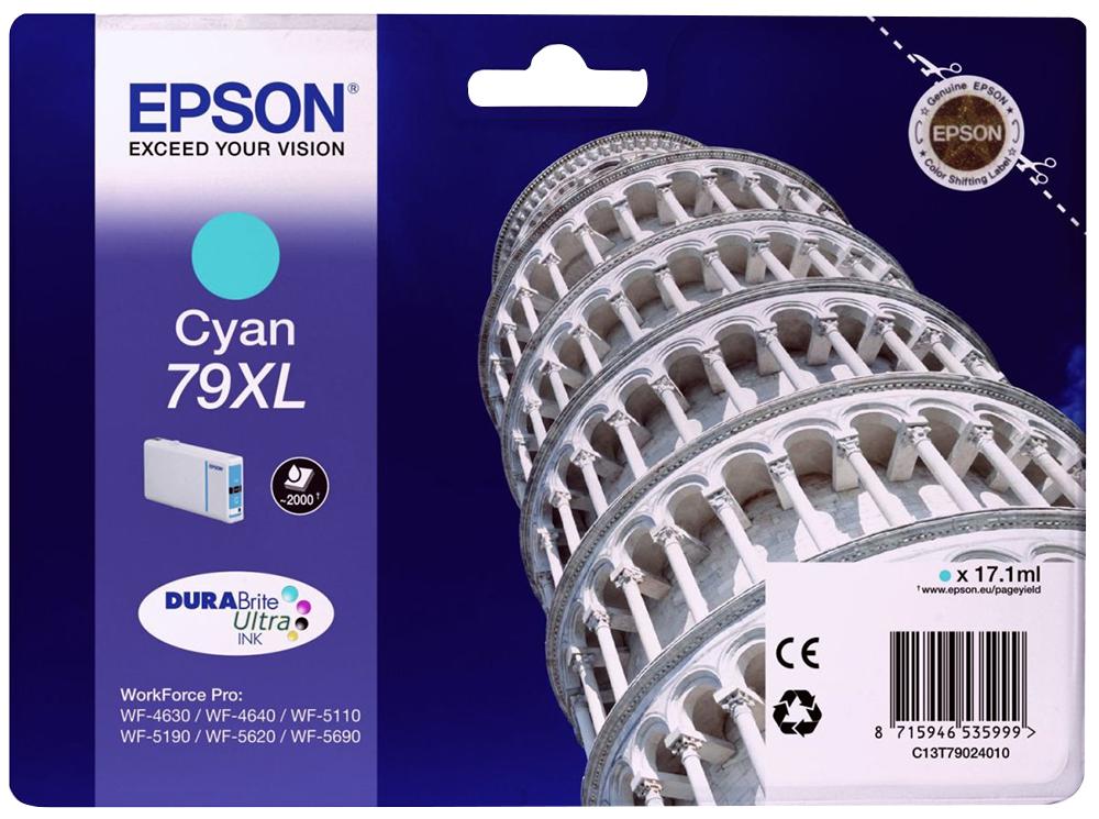 Epson C13T79024010 Ink Cart, T7902, Cyan Xl, Epson