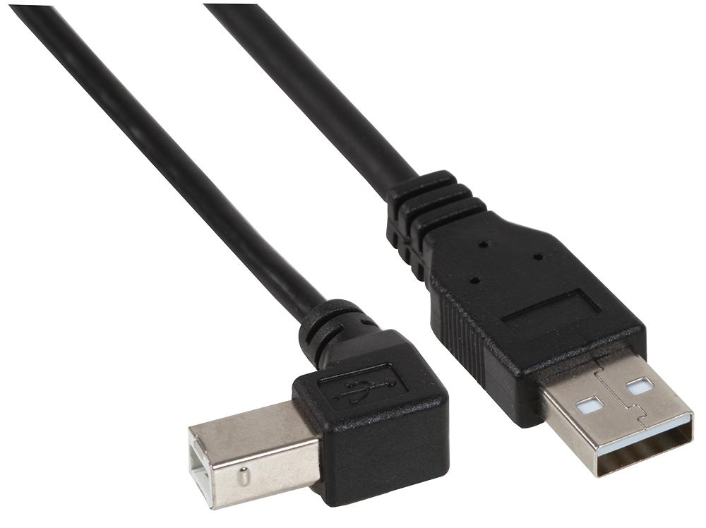 Pro Signal Psg91621 Lead,usb2.0 A Male-Rt Angle Usb B Male