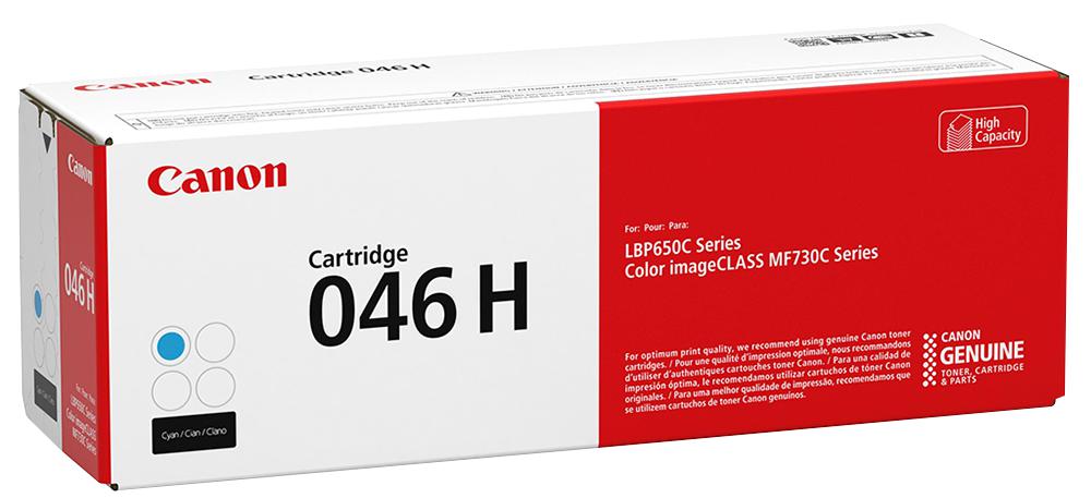 Canon 1253C002 Toner Cartridge, 046H, Cyan, Canon