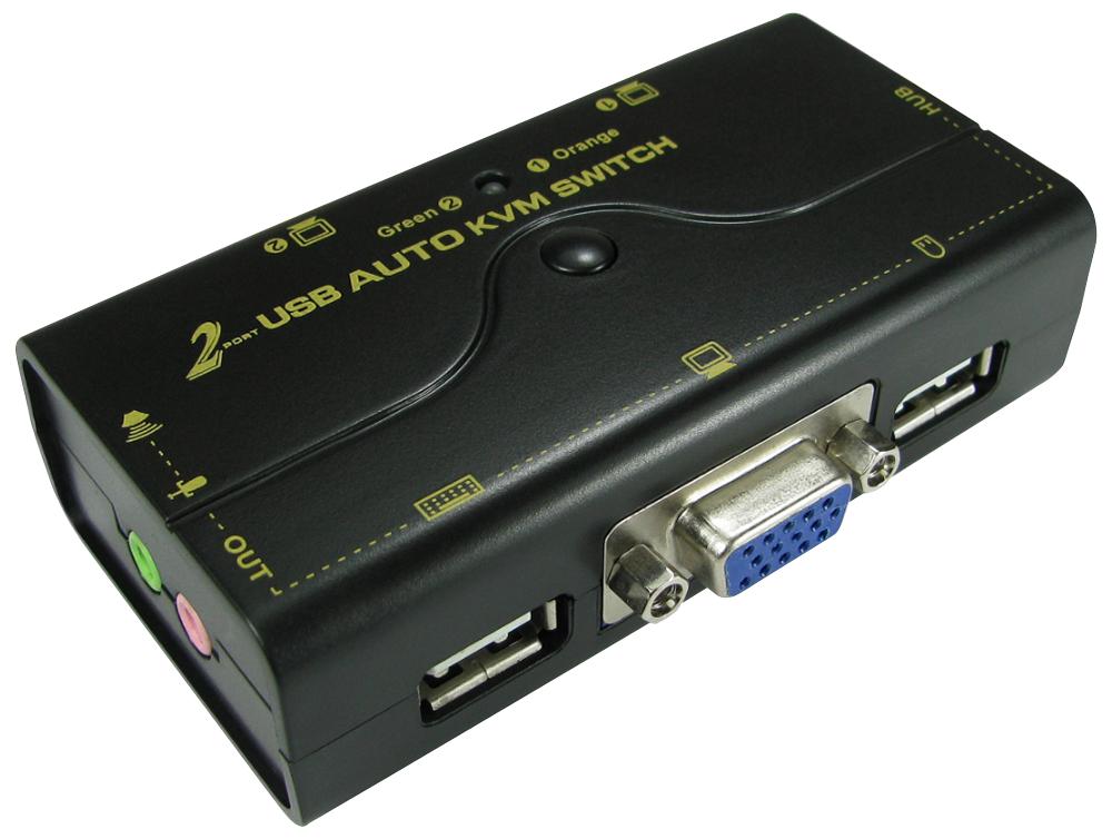 Pro Signal Nlkvm-Usbcab Kvm Switch, 2 Port Usb-Vga