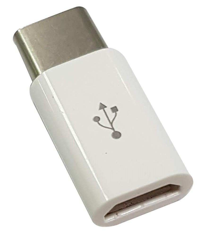 Pro Signal Psg91741 Usb-C Male-Micro B Female Adapter, White