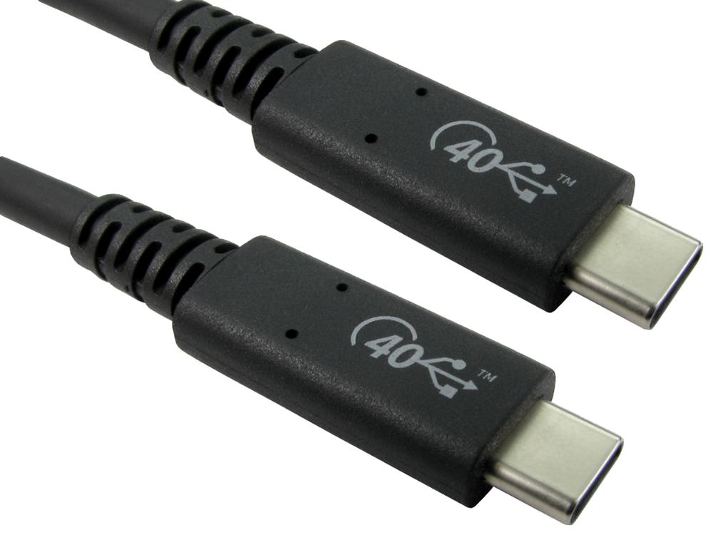 Pro Signal Usb4-4080 Usb4 Cable, 40Gb-S, Black, 0.8M, Bulk