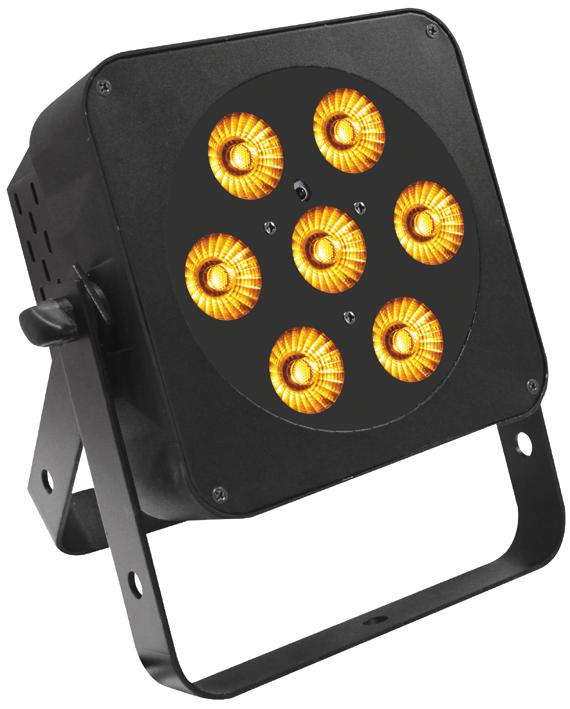 Ledj Ledj59B Led Wash Light, 7X 5W Rgba, Blk