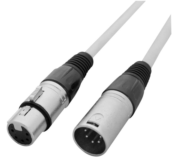 Ledj Cabl210 Dmx Cable, 5Pin, White Outer, 2M