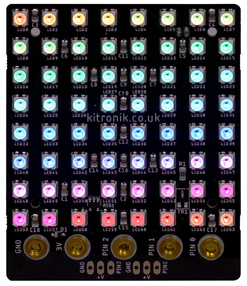 Kitronik 5645 Led Tile Board, Bbc Micro:bit Board