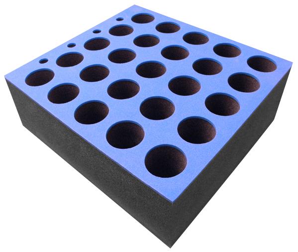 Penn Elcom M6001 Foam Insert For 25 Mics, 6U