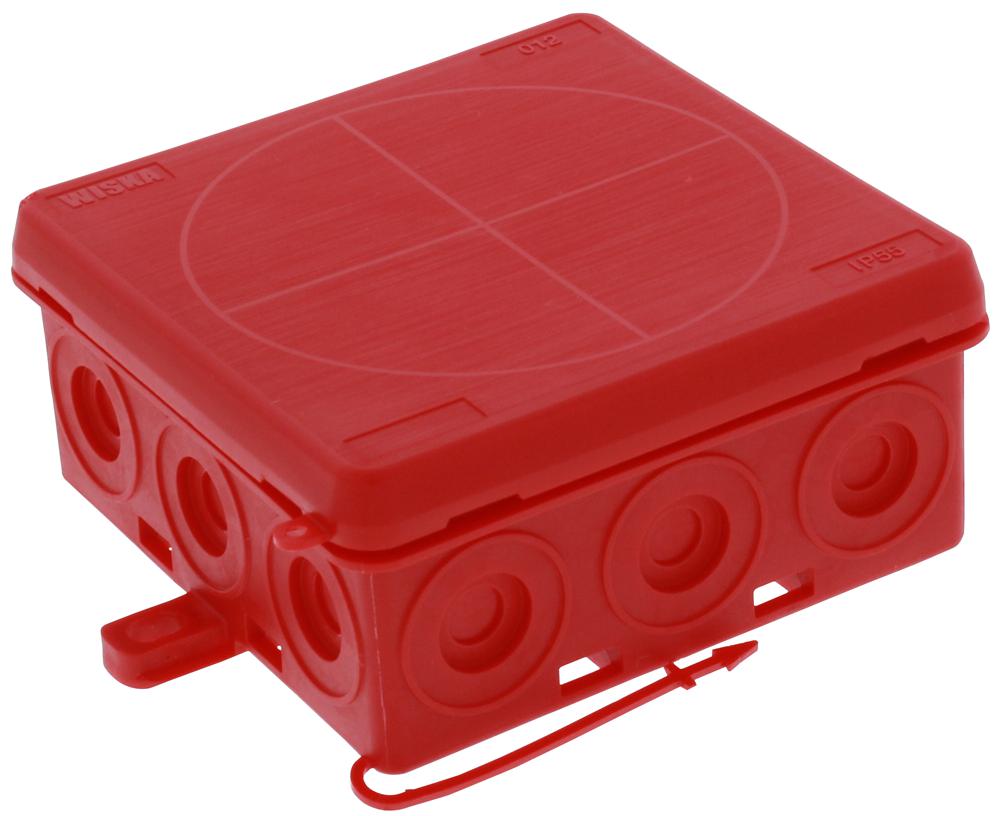 Wiska 10109591 Junction Box 86X86X41Mm Ka 012 Red