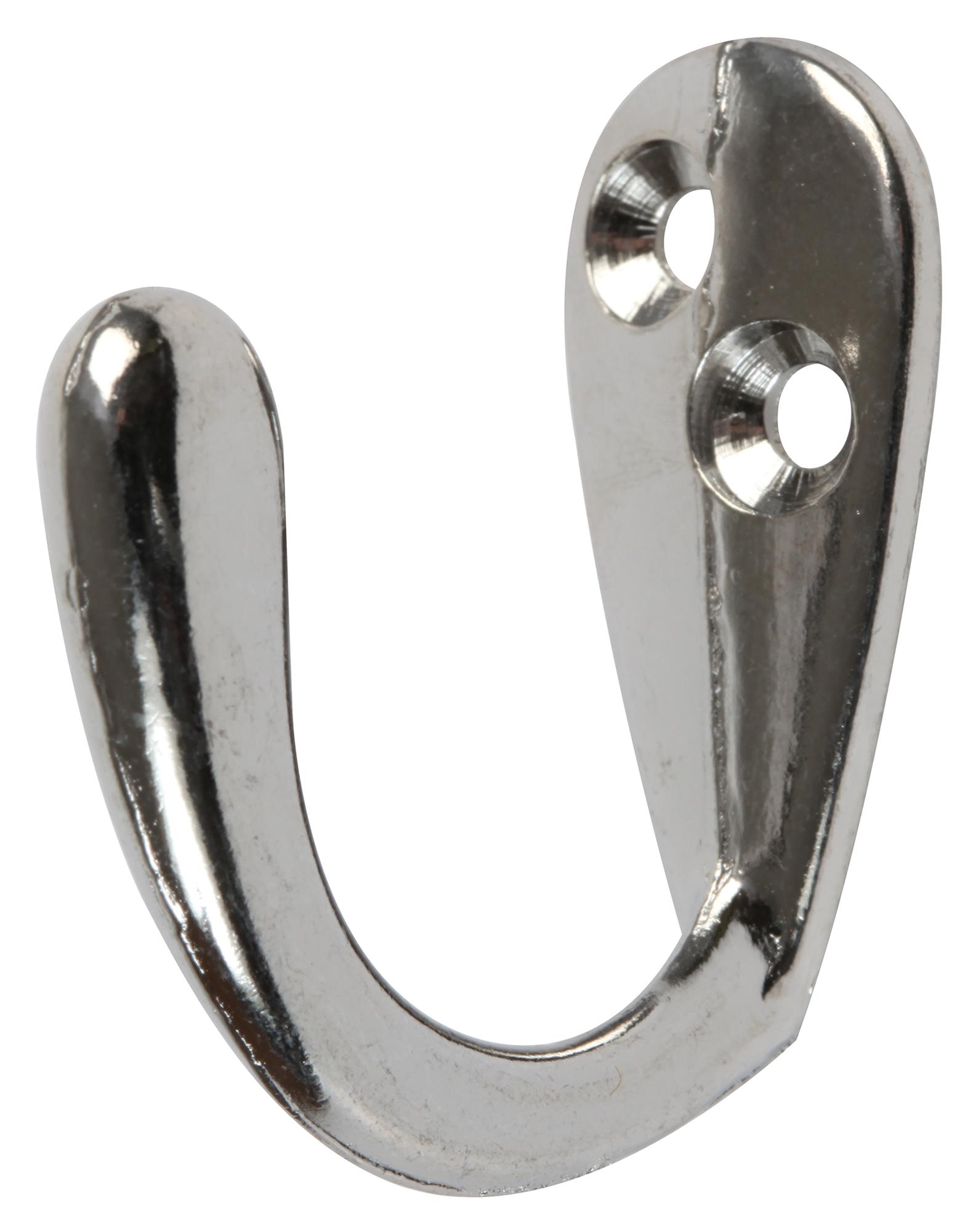 Duratool D00886 Hook, Robe, Chrome (Pk5)