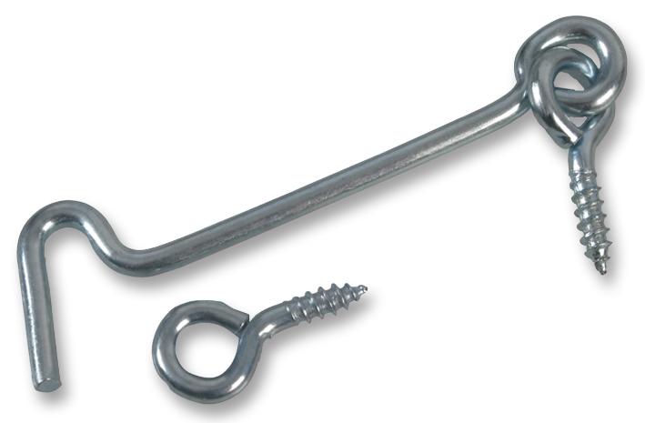 Duratool D01244 Gate Hooks, Zinc Plated,  3In  (Pk10)