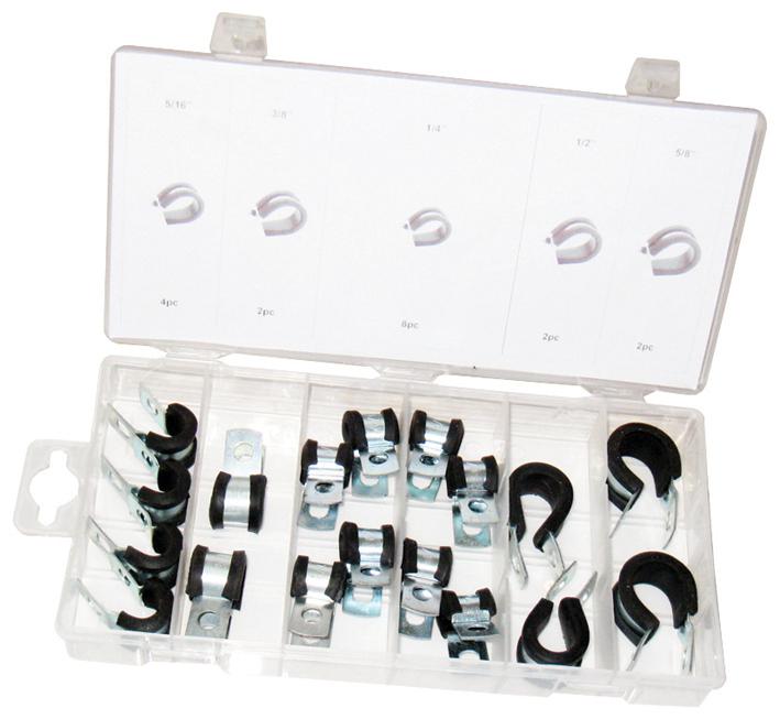 Duratool D01882 Rubber Clamp Assortment, 18Pcs