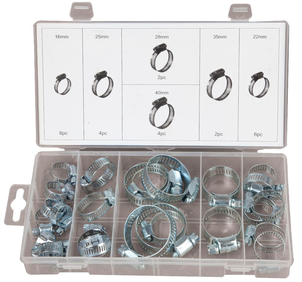 Duratool D01895 Hose Clamp Assortment, 26Pcs