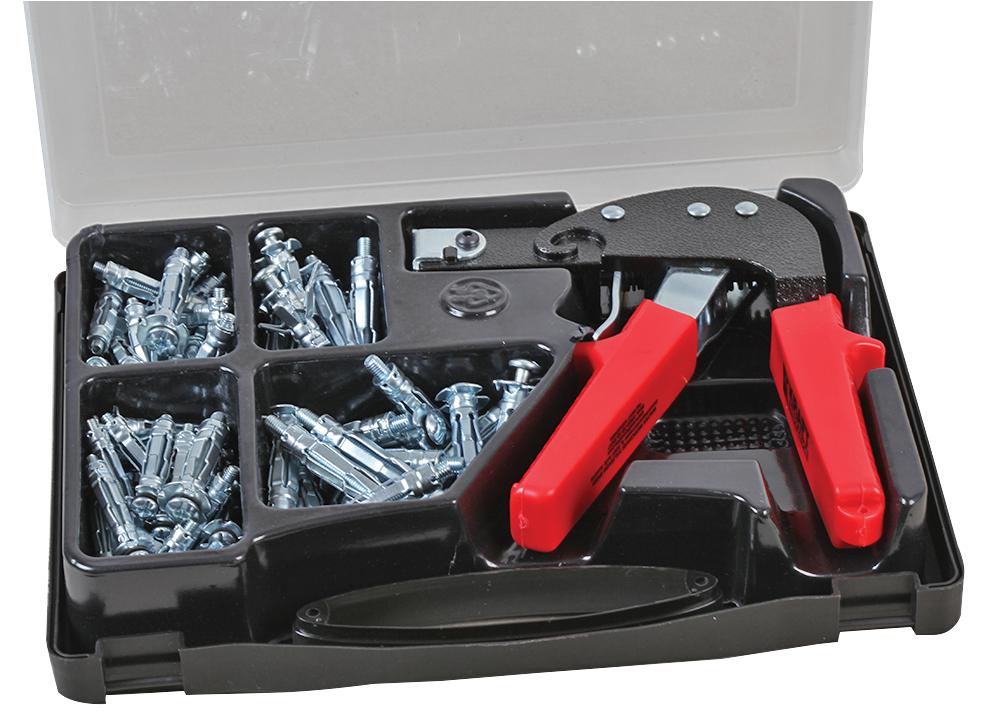 Duratool D03202 Hollow Wall Anchor & Tool Kit - 72Pc