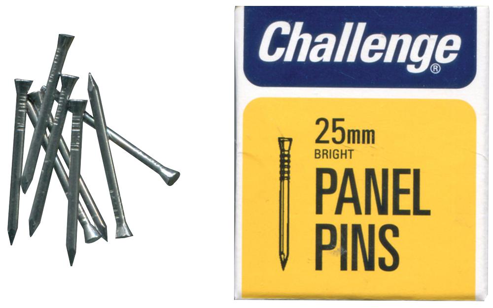 Challenge 10608 Panel Pins Bright, 25Mm (50G)