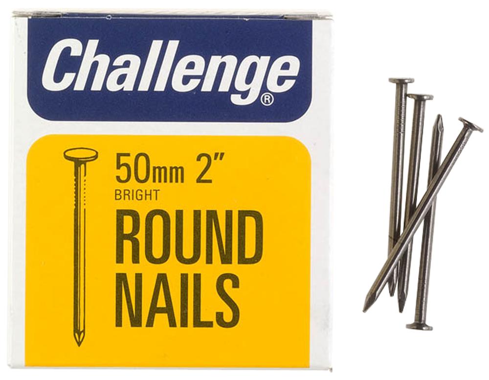 Challenge 12006 Round Nails Bright, 50Mm (225G)