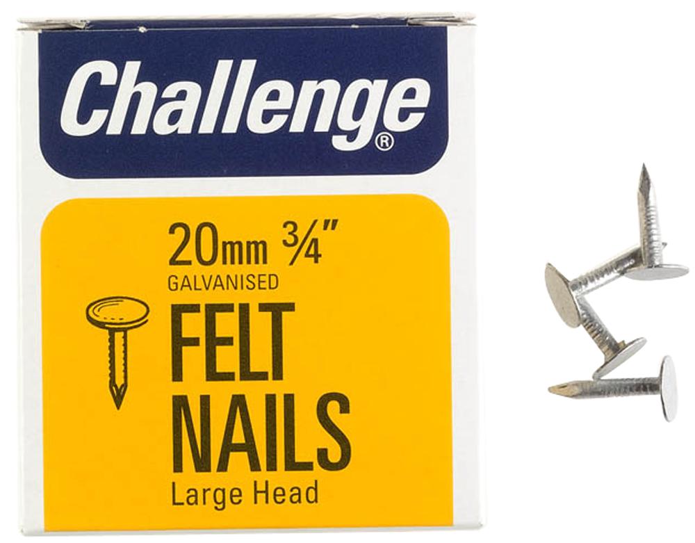 Challenge 12028 Felt Xl Head Clout Nails 20Mm (225G)