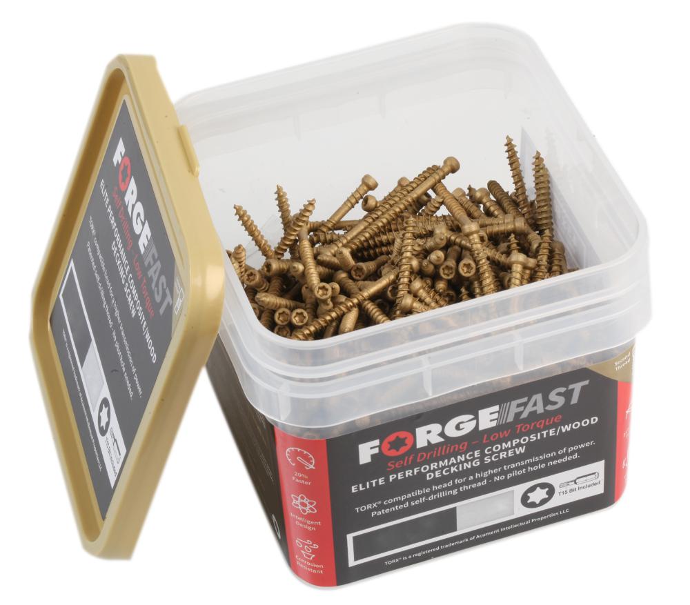 Forgefast Ffdsc4550Tt Decking Screw Tan 4.5X50Mm (Tub 600)