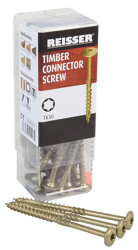 Reisser Tcn80360B Timber Connector Screw 8 X 360Mm (Pk25)