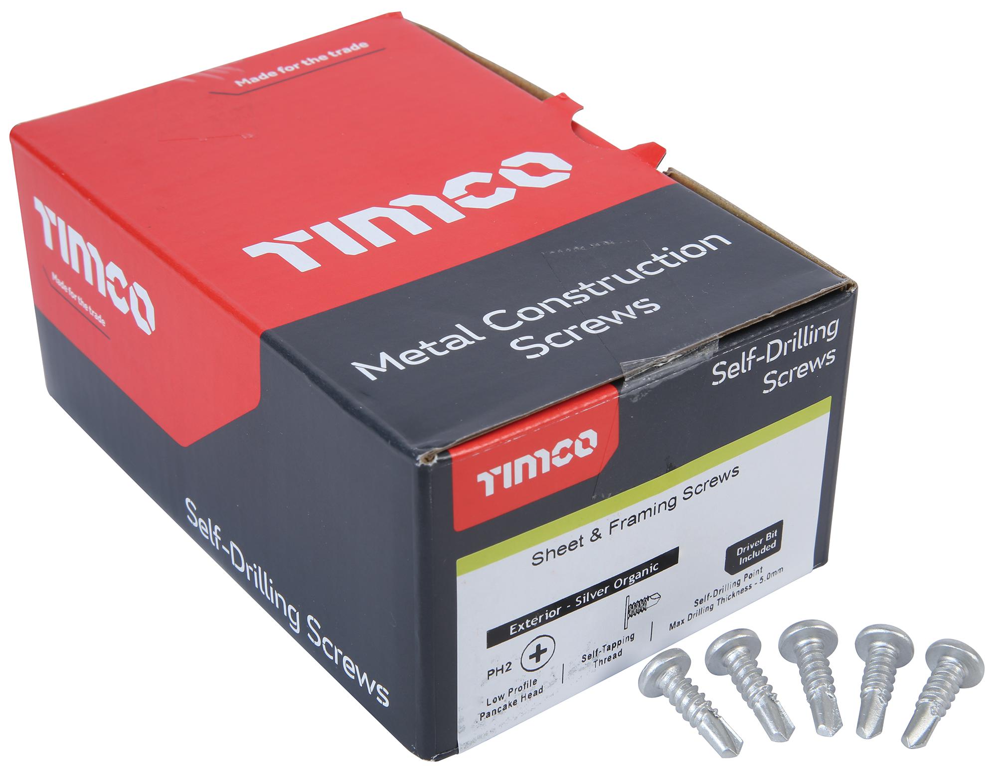 Timco Fp19 Pancake S/drill Screw Ext 5.5X19Mm 500Pc