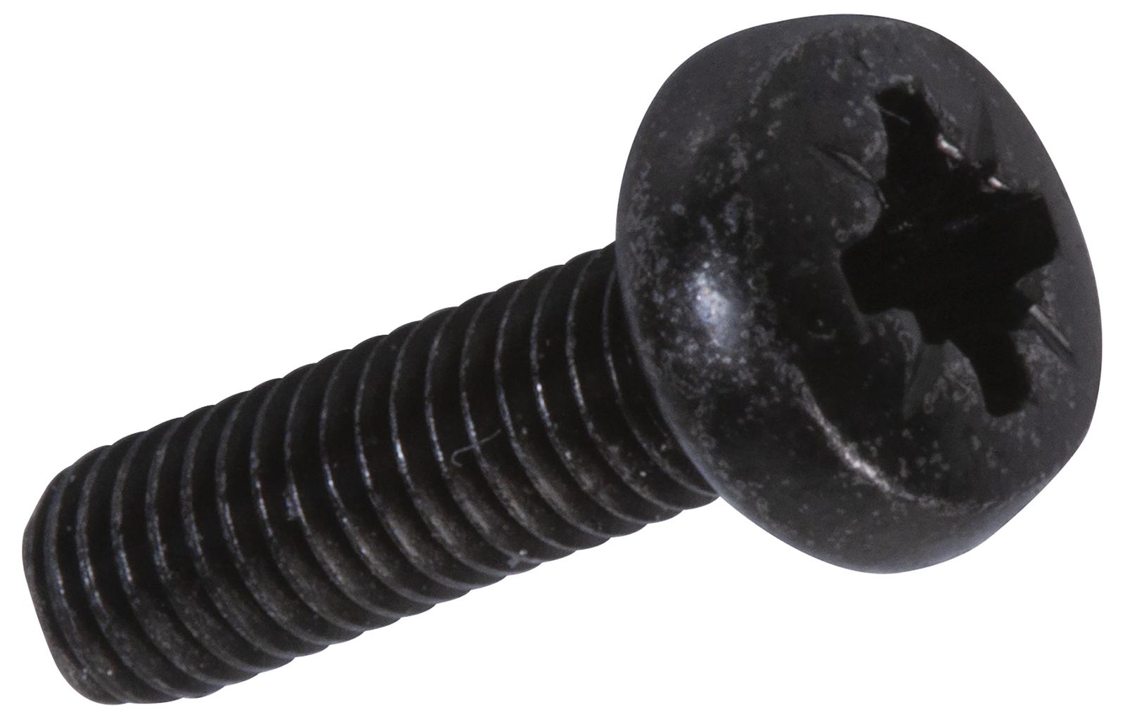 Tr Fastenings M310 Prstmcb100- Screw, Pozi Pan, Steel, Blk, M3X10,pk100