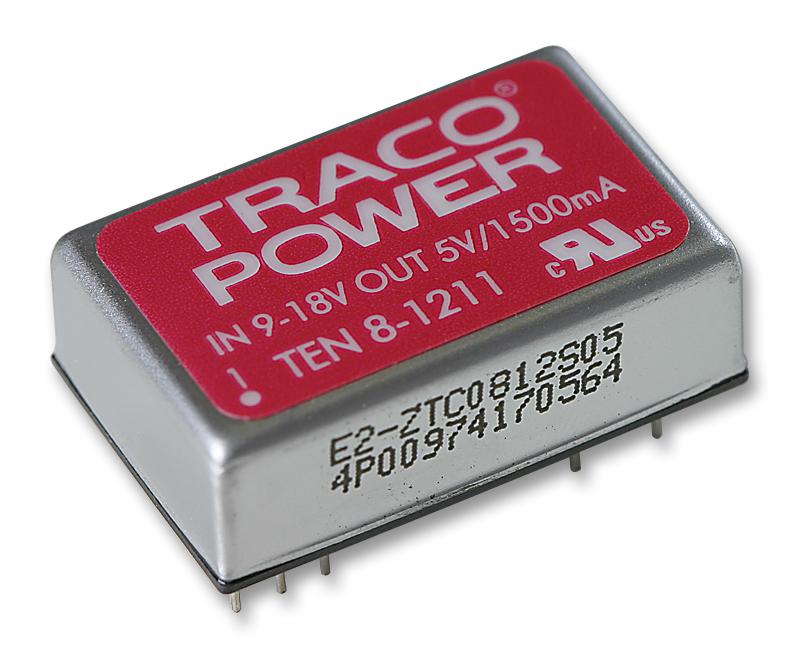 Traco Power Ten 8-4822 Converter, Dc/dc, 8W, +/-12V