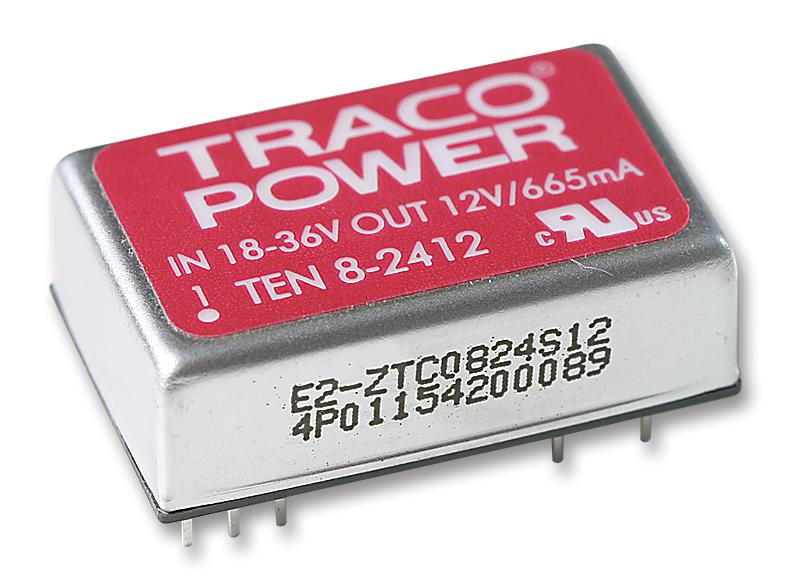 Traco Power Ten 8-2412 Converter, Dc/dc, 8W, 12V