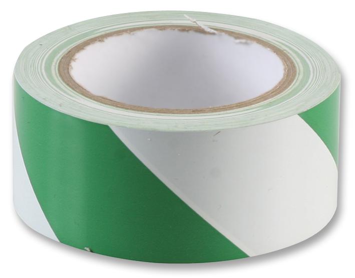 Pro Power Sh5012G/w Tape Hazard/aisle Marking Gn/wht 33M