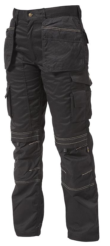 Apache Apkht Black 40/33 Work Trousers, Black, 33 Leg, 40 Waist