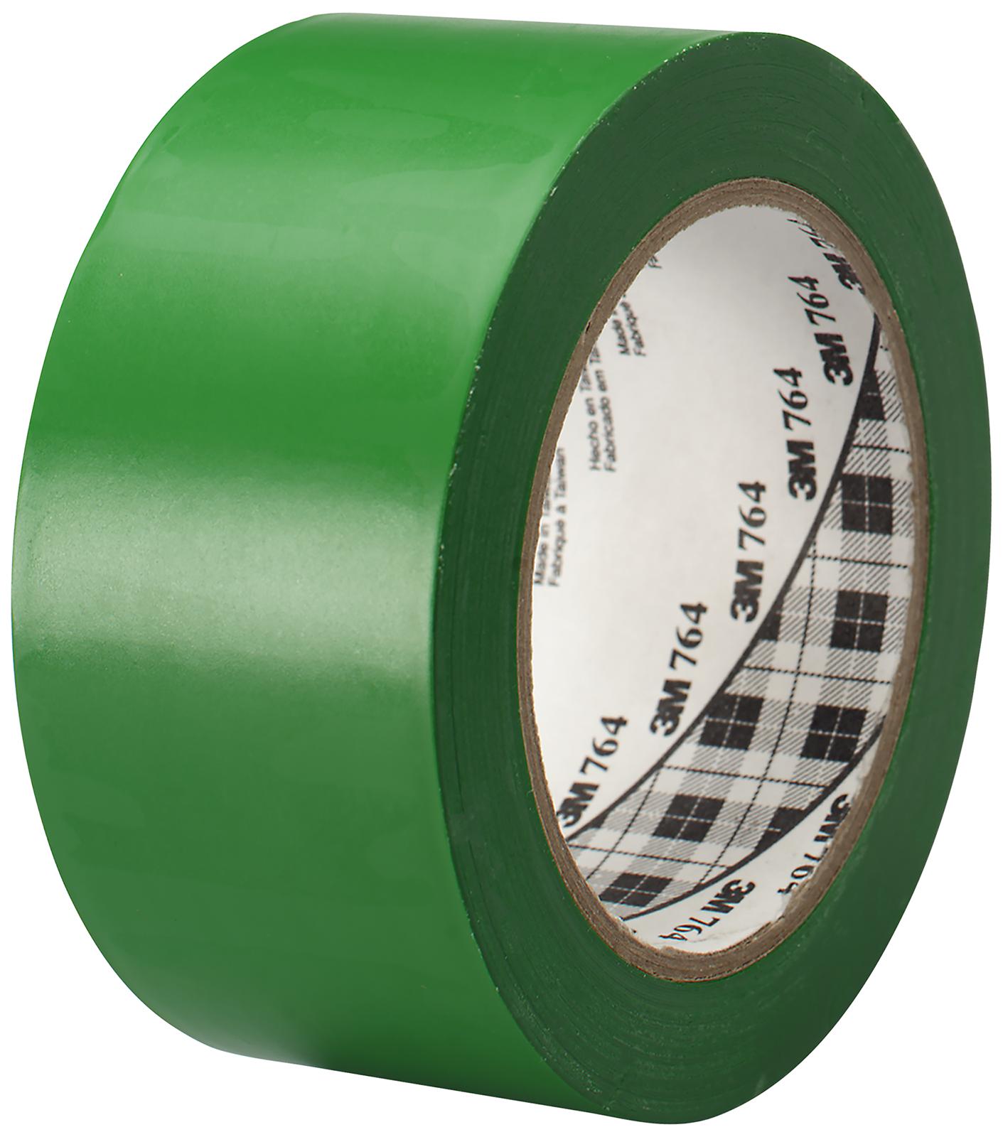 3M 764L 50Mm Green General Purpose Tape, Pvc, 33M X 50Mm