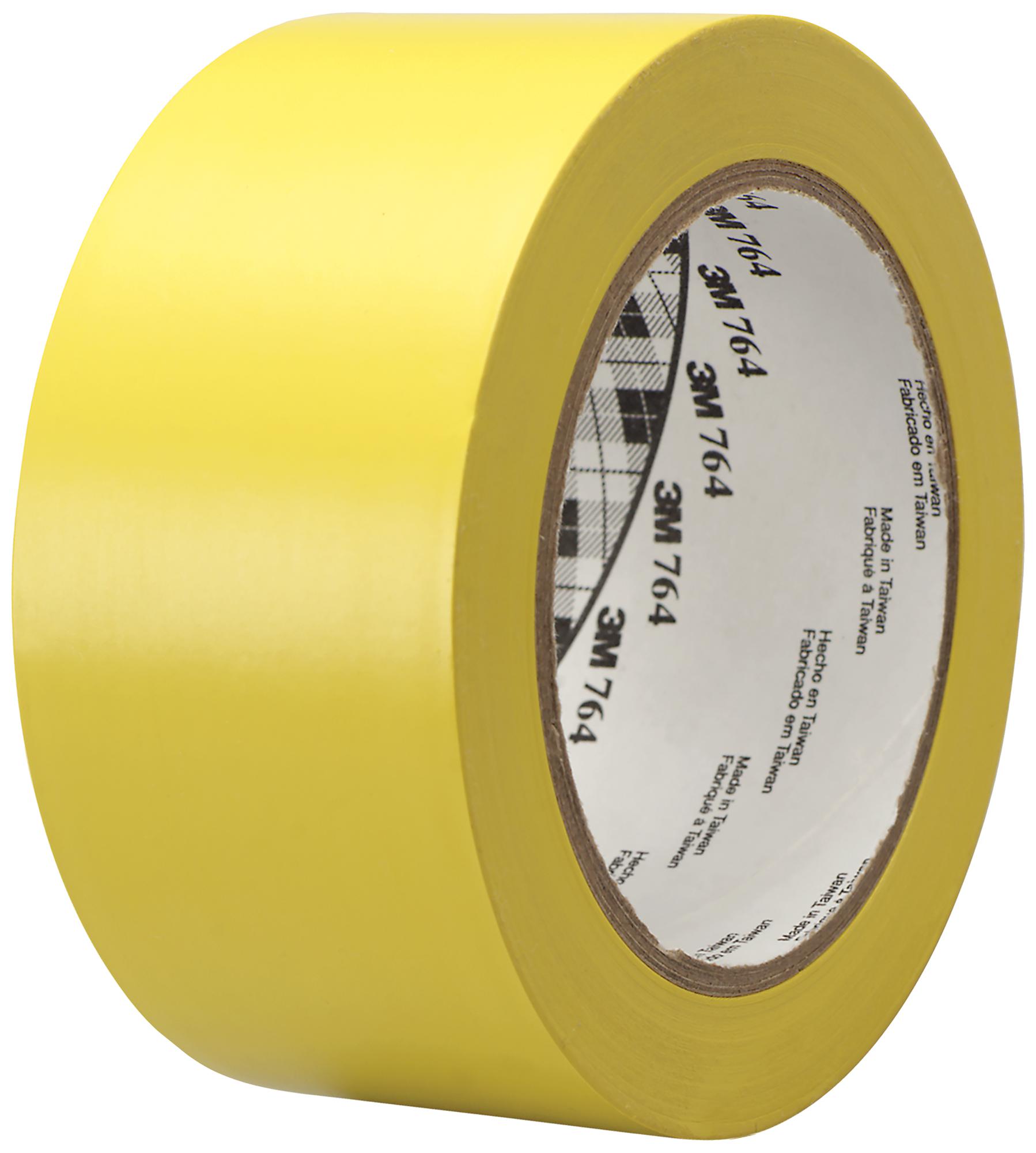 3M 764I Yellow General Purpose Tape, Pvc, 33M X 50Mm