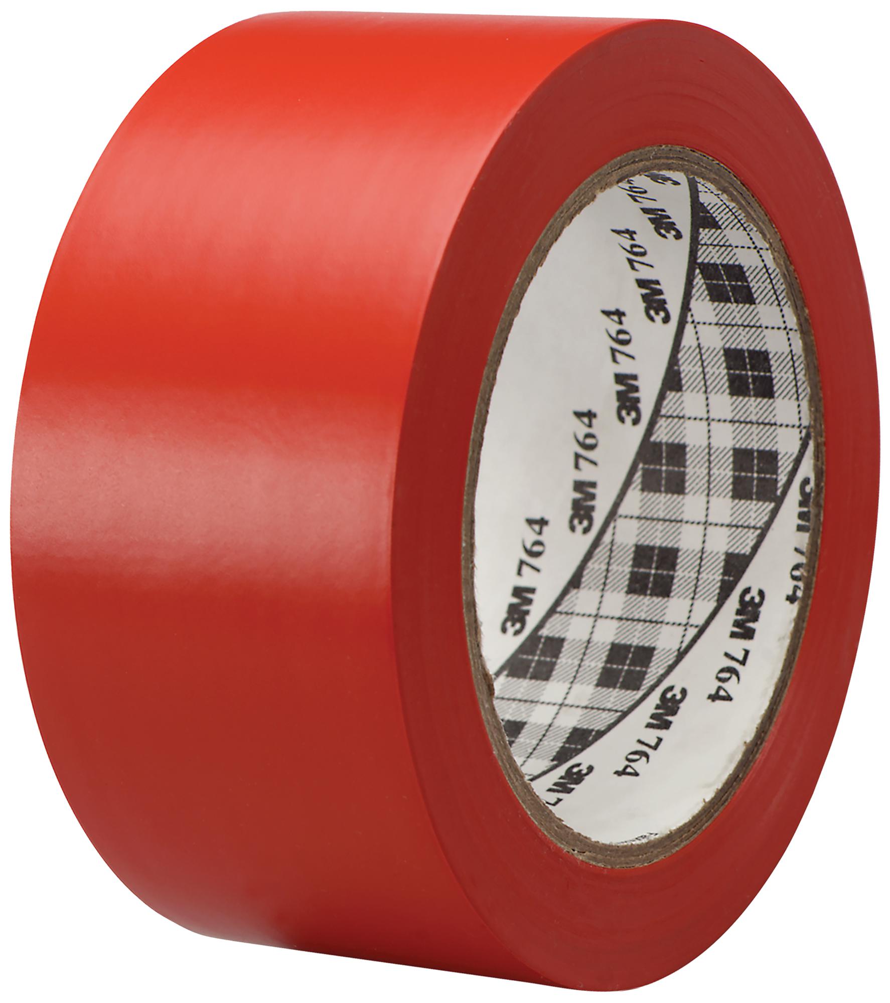 3M 764I Red General Purpose Tape, Pvc, 33M X 50Mm