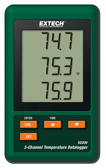 Extech Instruments Sd200 3-Channel Temp Datalogger