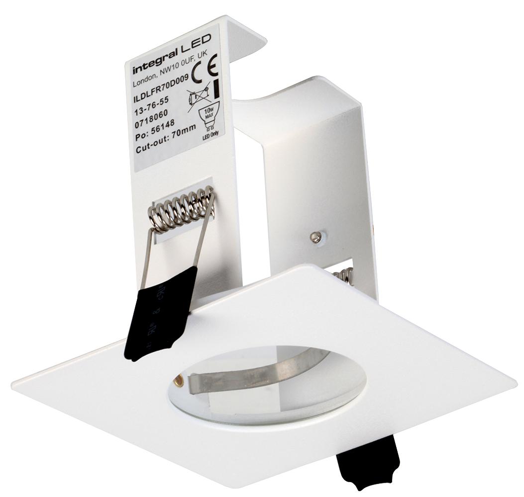 Integral Led Ildlfr70D009 Downlight Led Evofire White Square Gu10