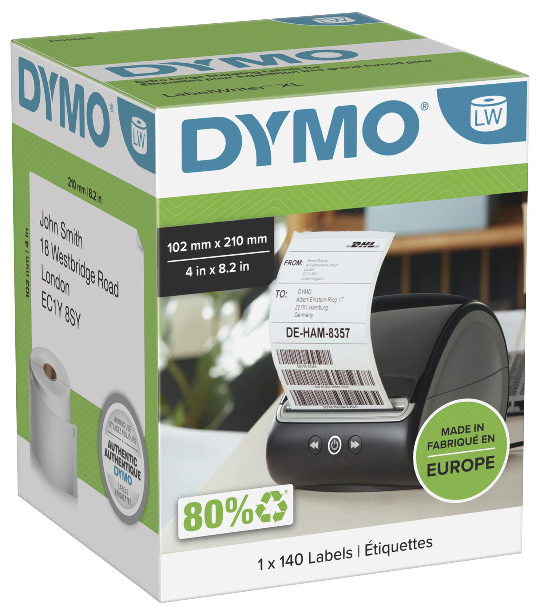 Dymo 2166659 Label Printer, 5Xl, 102 X 210Mm