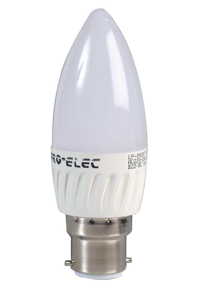 Pro Elec Pel00077 Led Lamp, Candle, 4000K, 400Lm, 35W