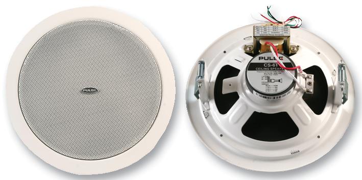 Pulse Cs-6T Ceiling Speaker, 6W 100V White