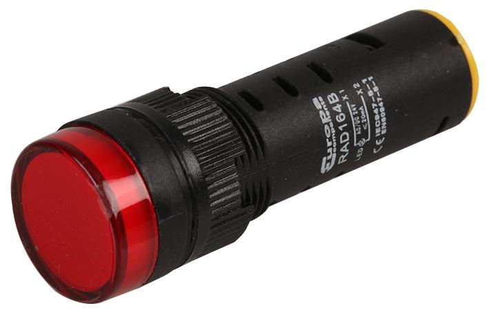 Europa Rad164B Pilot Lamp, 16Mm, 24V, Red