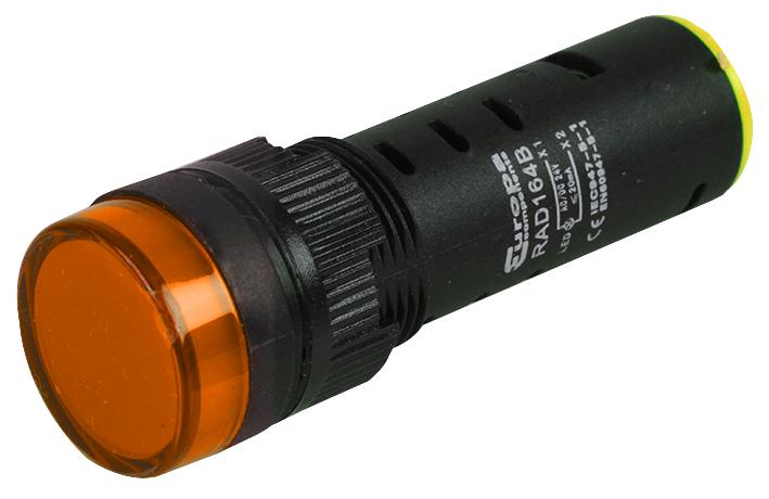 Europa Rad165P Pilot Lamp, 16Mm, 230V, Amber