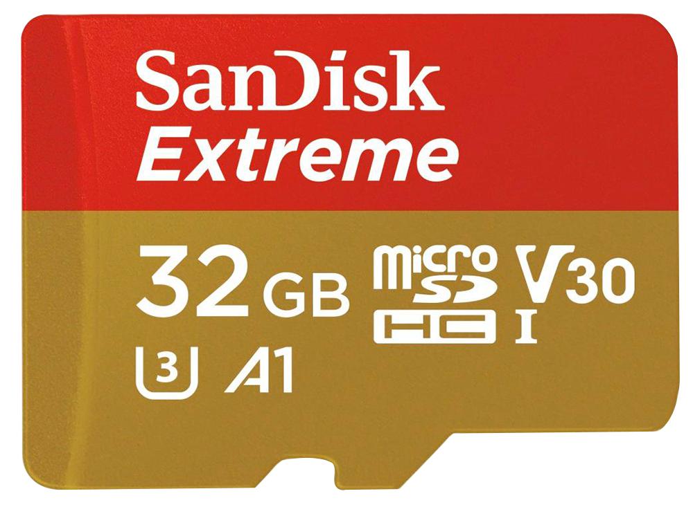 Sandisk Sdsqxaf-032G-Gn6Ma Extreme C10 Microsdhc 32Gb Uhs-I U3