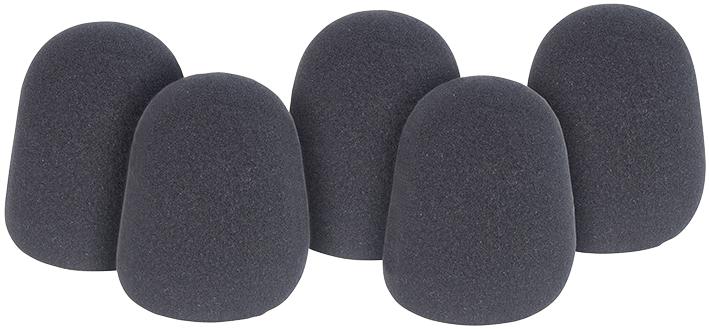 Qtx Sound 188.009Uk Microphone Windshields, Pk5, Black