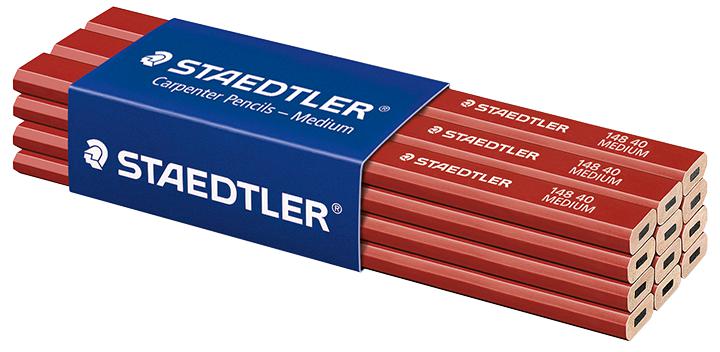 Staedtler 148 40 Pencils Medium Carpenters 12Pk