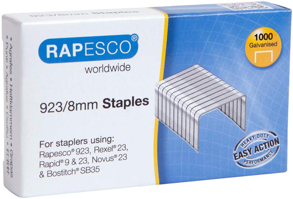 Rapesco 1236 Staples 923/8Mm, Box Of 1000