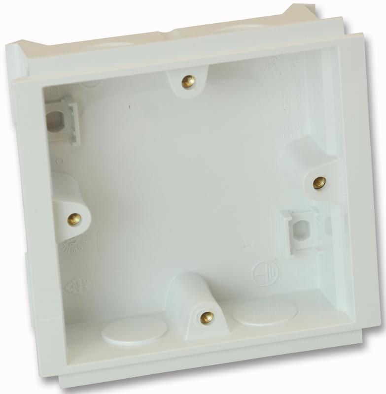 Honeywell Vts/6025 Whi Mounting Box, 1Gang, 25Mm Deep, White