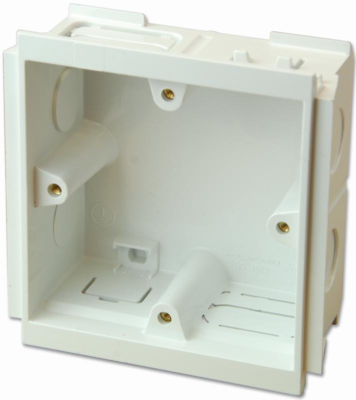 Honeywell Vts/6035 Whi Mounting Box, 1Gang, 35Mm Deep, White