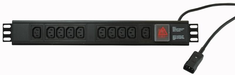 Powerdata Technologies H15Uiec/10/c14 Pdu Horz Iec 1.5U 10 Way C14 Plug