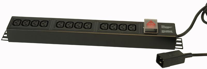 Powerdata Technologies Viec/12/c20 Pdu Vertical Iec 12 Way C20 Plug