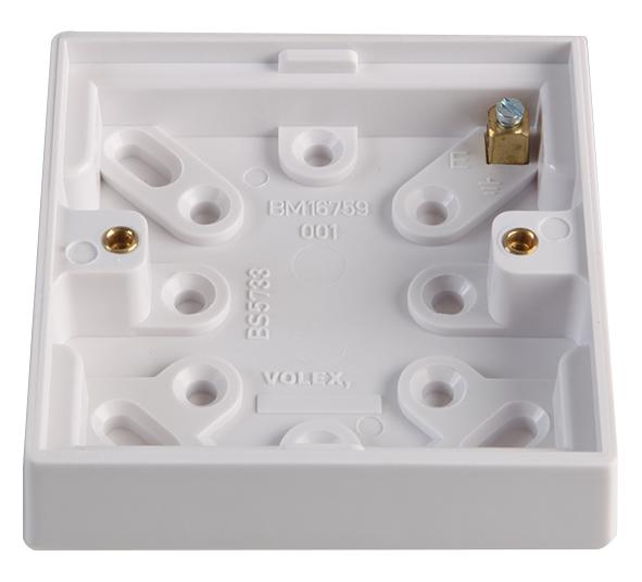 Volex Accessories Vx9404 Electrical, Surface Box, 1G, 15Mm